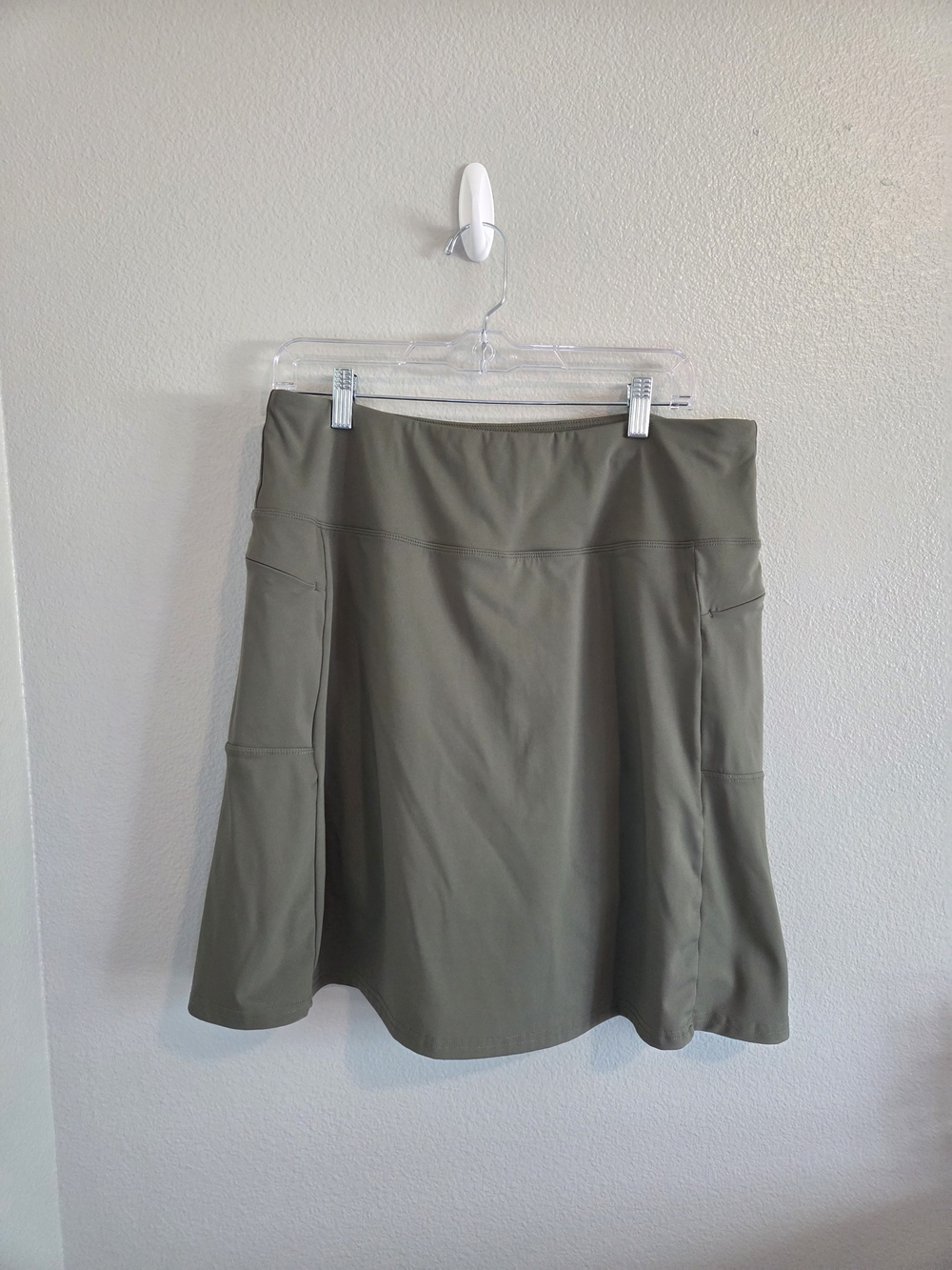 Source Unknown Olive Green A-Line Skirt